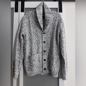 NWT Grandpa Core Daniel Hechter Gray Cable Knit Cardigan
